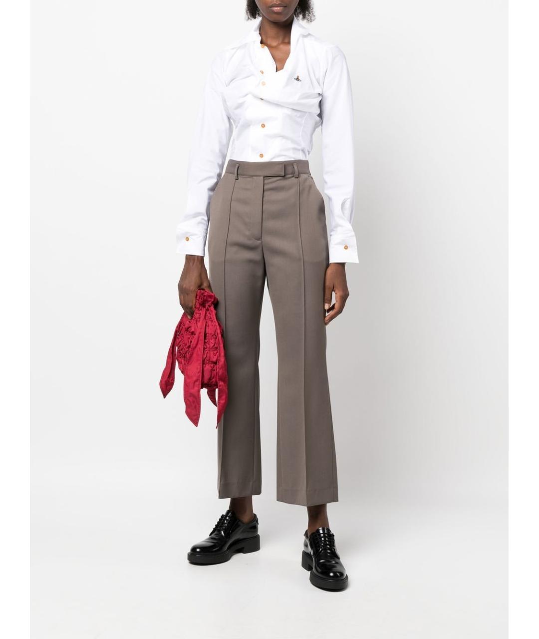 VIVIENNE WESTWOOD Белая хлопковая рубашка, фото 5