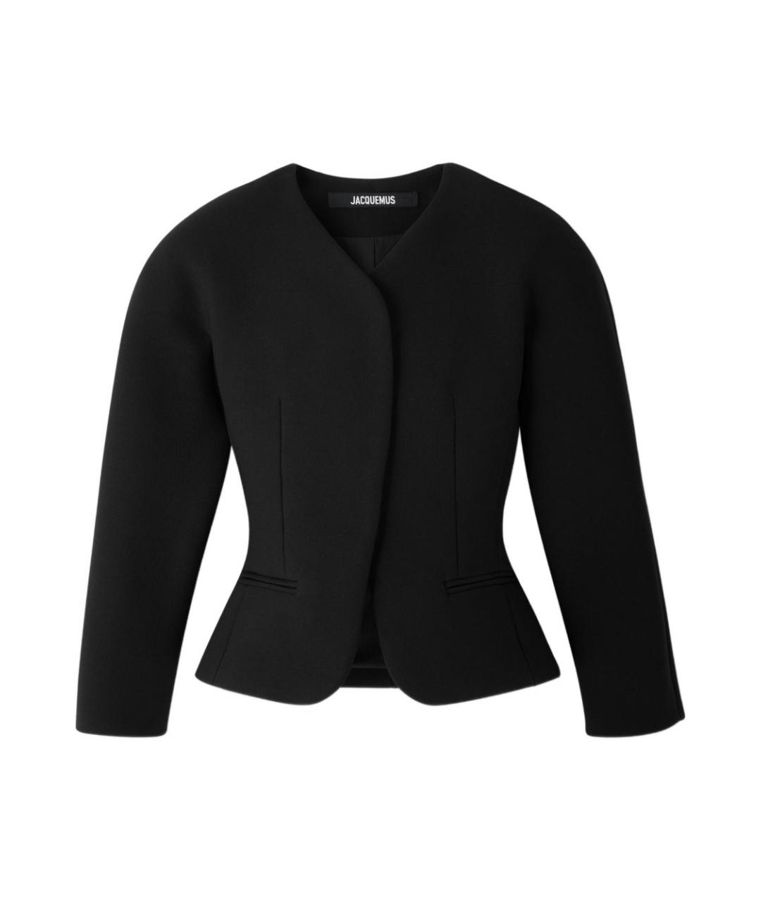 JACQUEMUS Черный полиэстеровый жакет/пиджак, фото 1