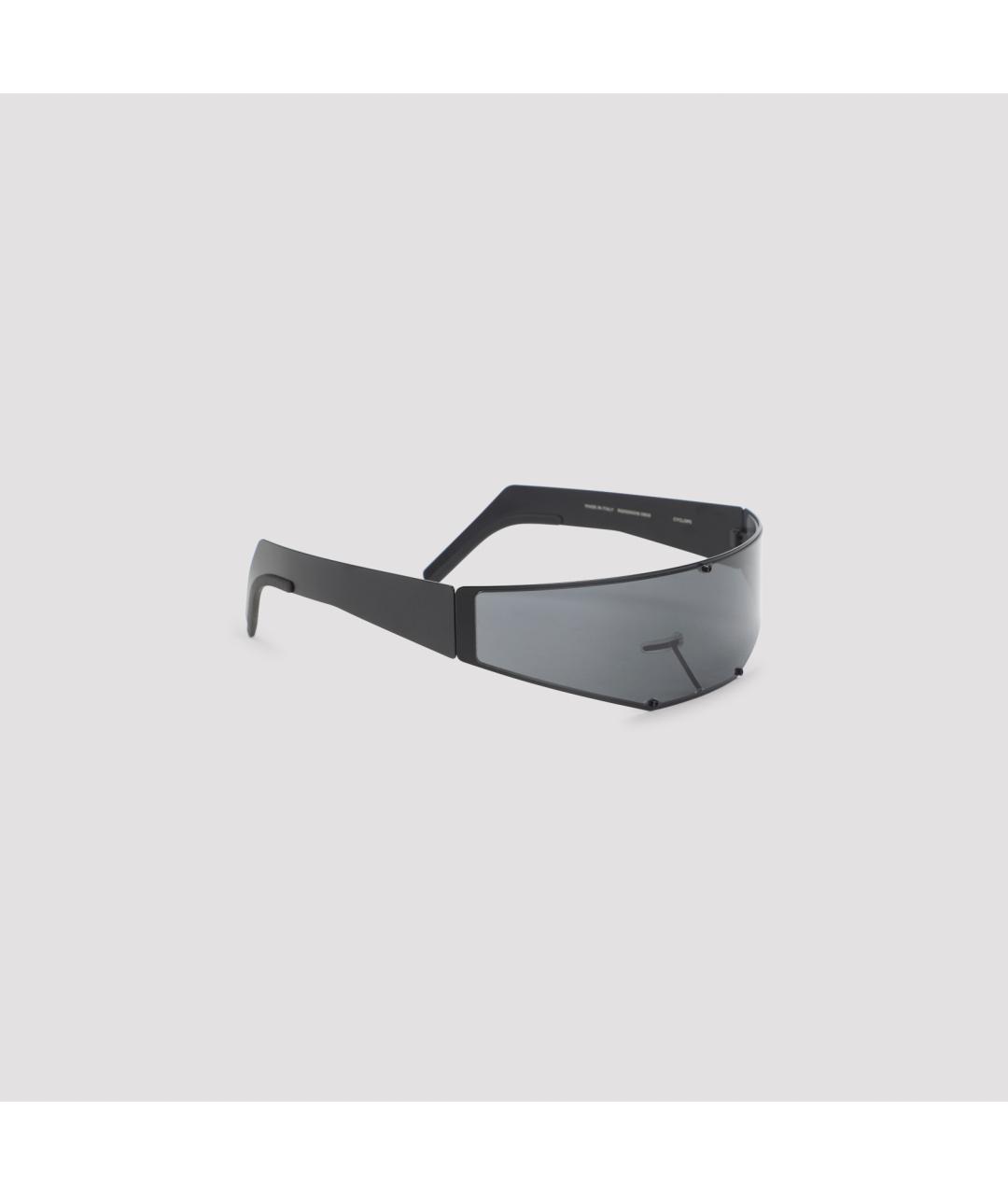 RICK OWENS Черные металлические солнцезащитные очки, фото 2