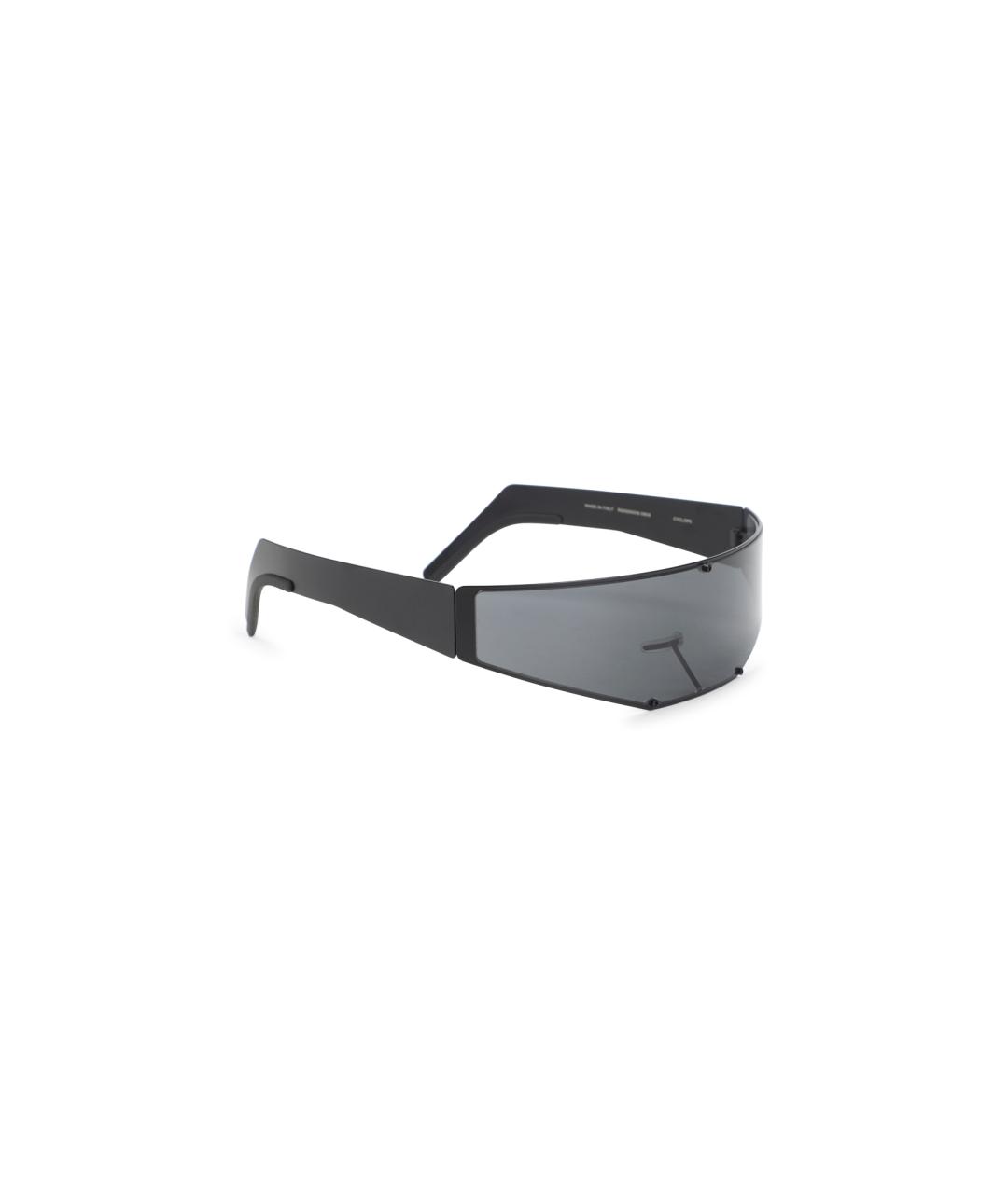 RICK OWENS Черные металлические солнцезащитные очки, фото 1