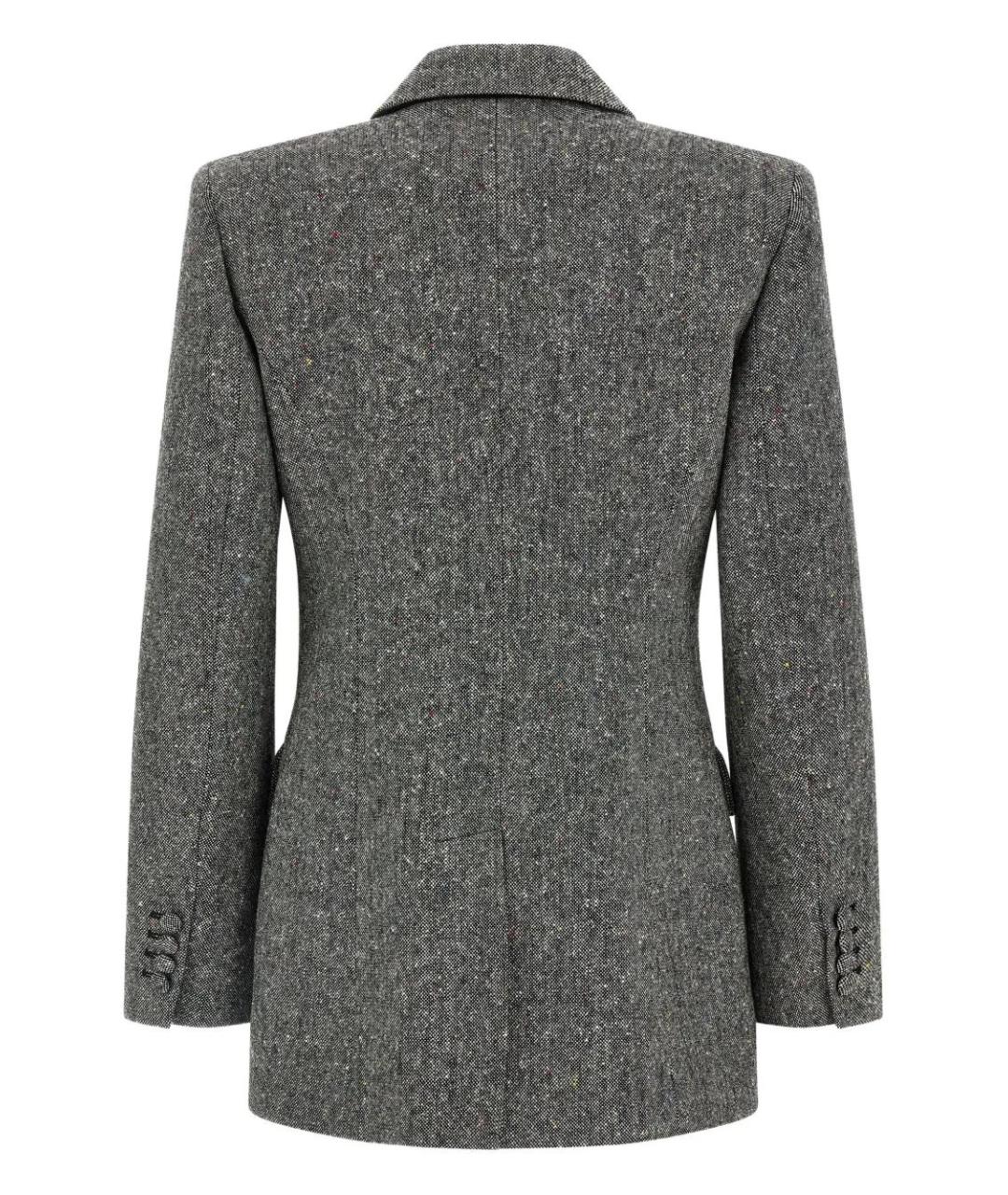 VALENTINO Серый шерстяной жакет/пиджак, фото 2