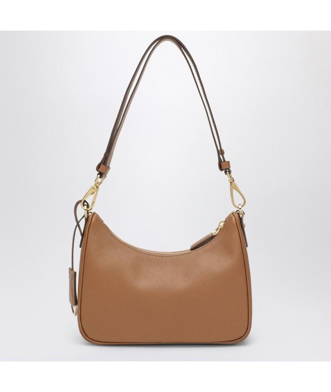 PRADA Коричневая кожаная сумка через плечо, фото 2