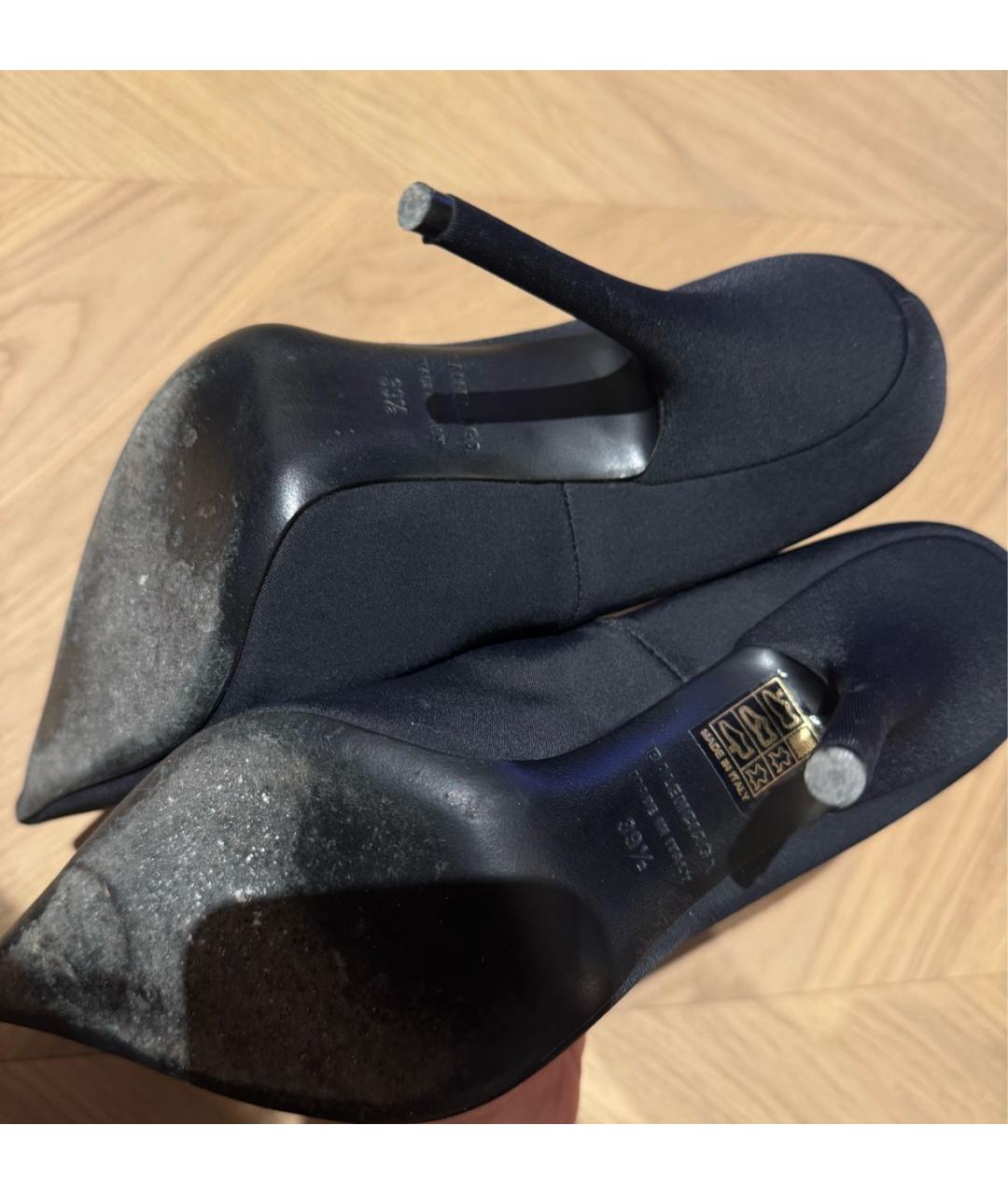 BALENCIAGA Черные текстильные туфли, фото 5