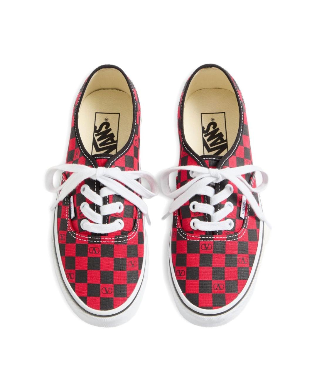 VALENTINO Красные текстильные кроссовки, фото 5