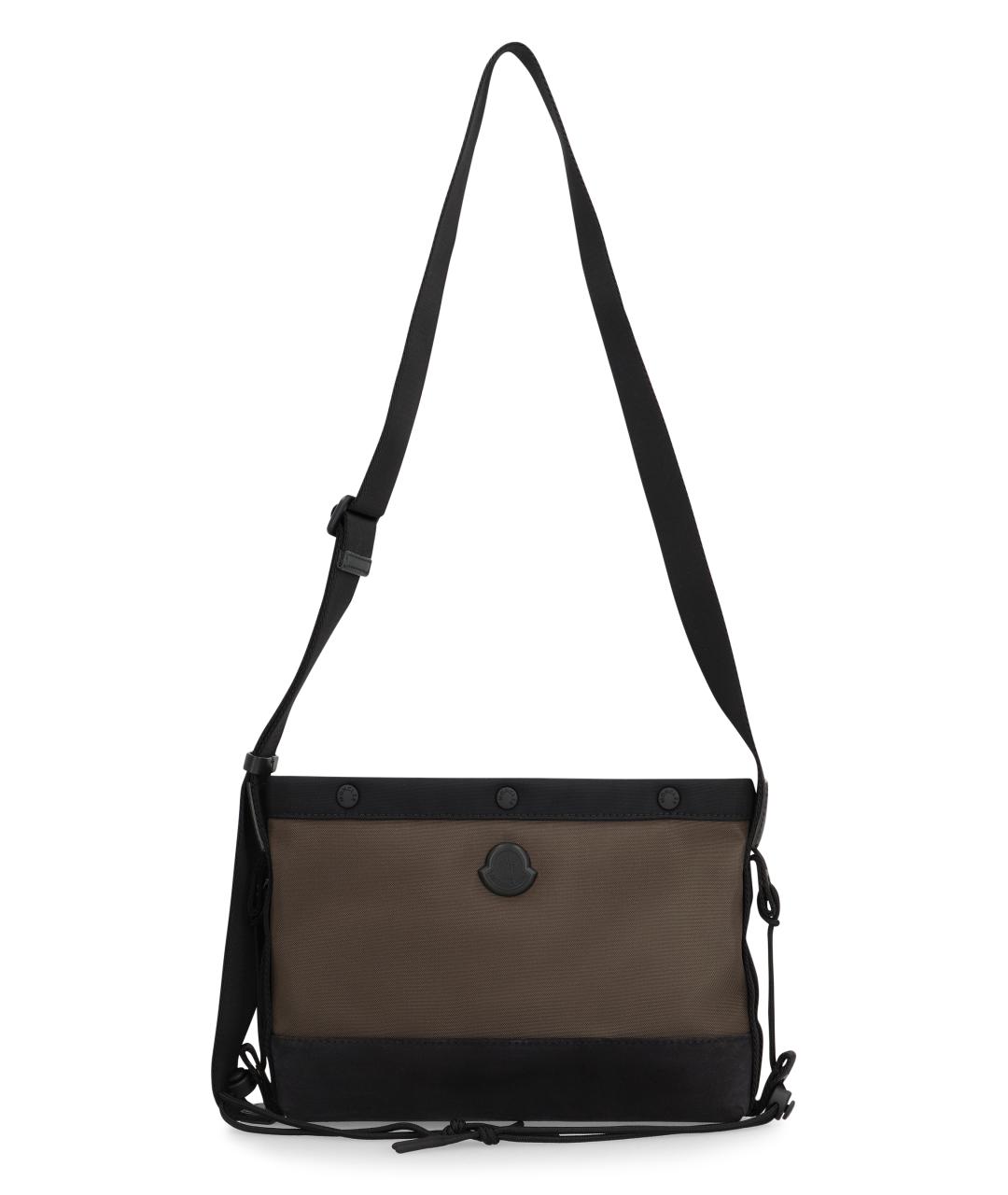 MONCLER Зеленая синтетическая сумка на плечо, фото 4