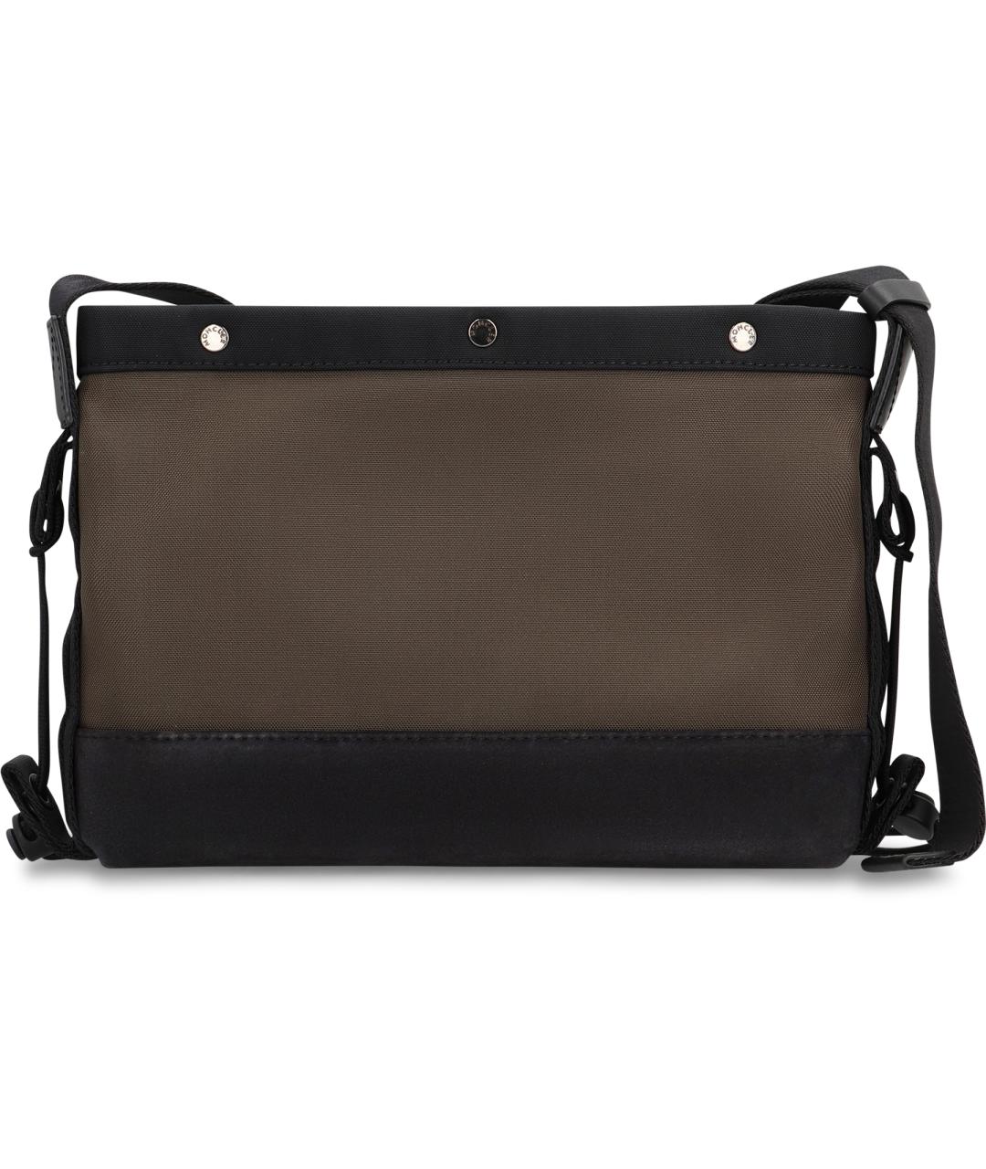 MONCLER Зеленая синтетическая сумка на плечо, фото 3