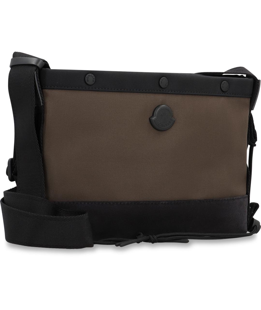 MONCLER Зеленая синтетическая сумка на плечо, фото 2