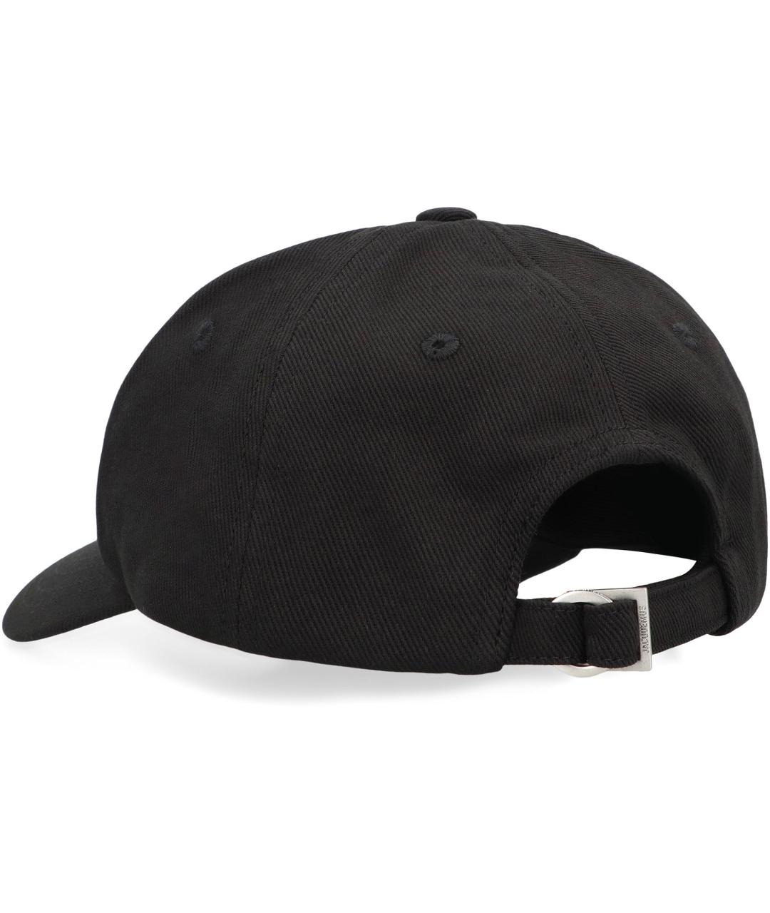 JACQUEMUS Черная хлопковая кепка/бейсболка, фото 3