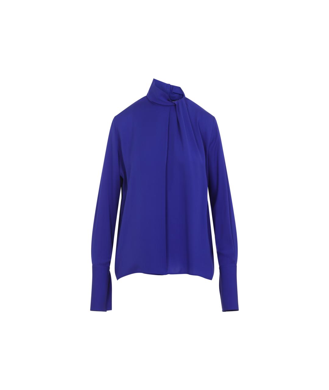 TOM FORD Синяя шелковая рубашка, фото 1