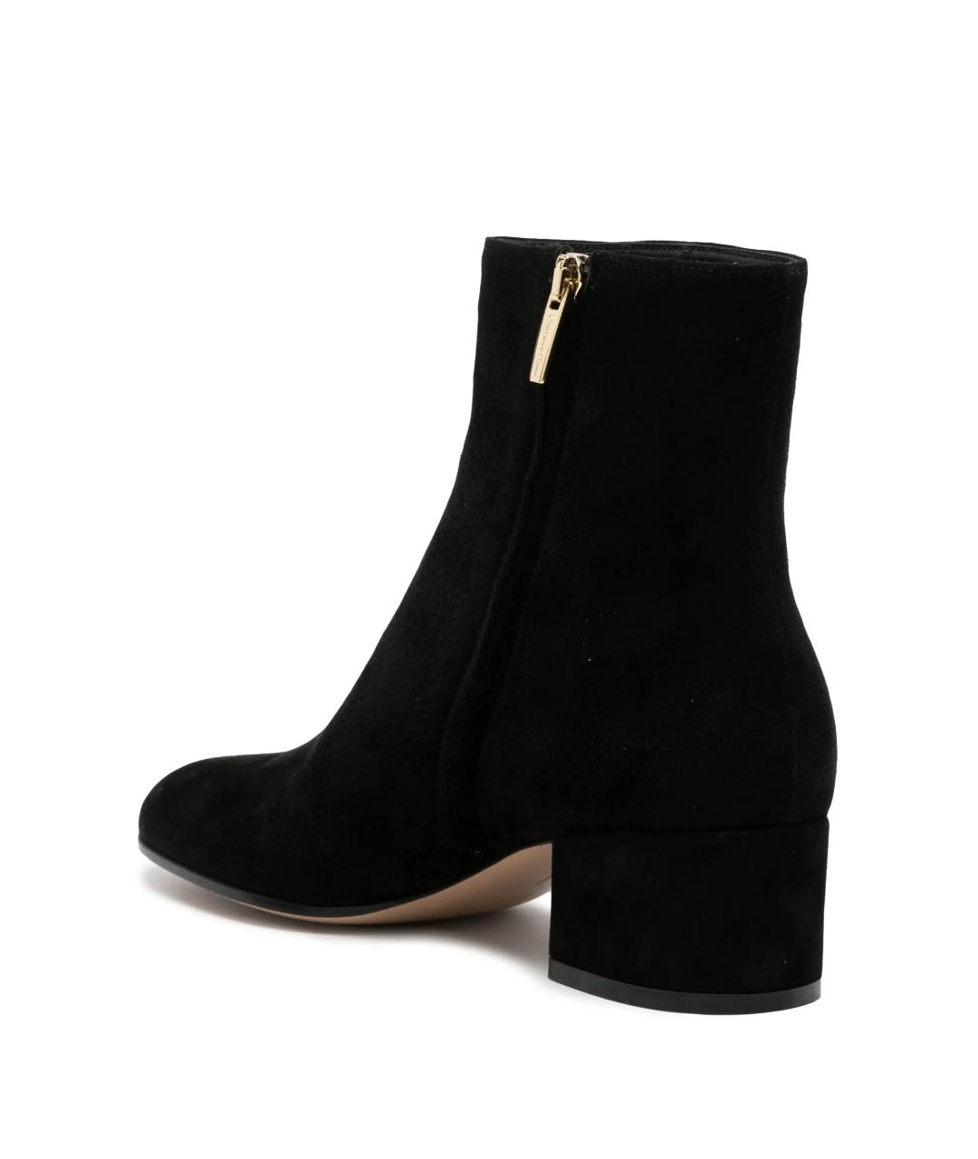 GIANVITO ROSSI Черные кожаные ботильоны, фото 3