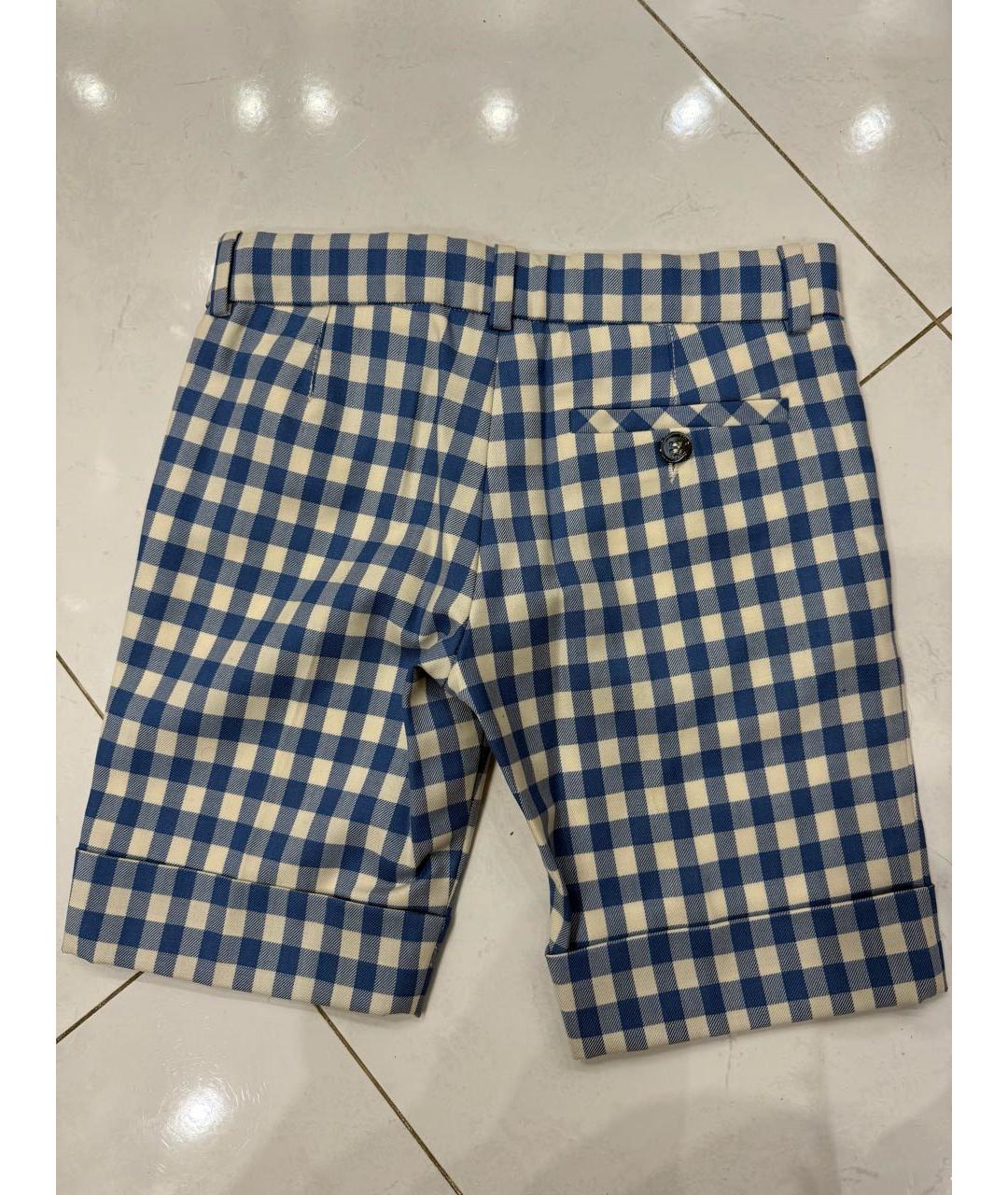 GUCCI Голубые хлопковые детские шорты, фото 4