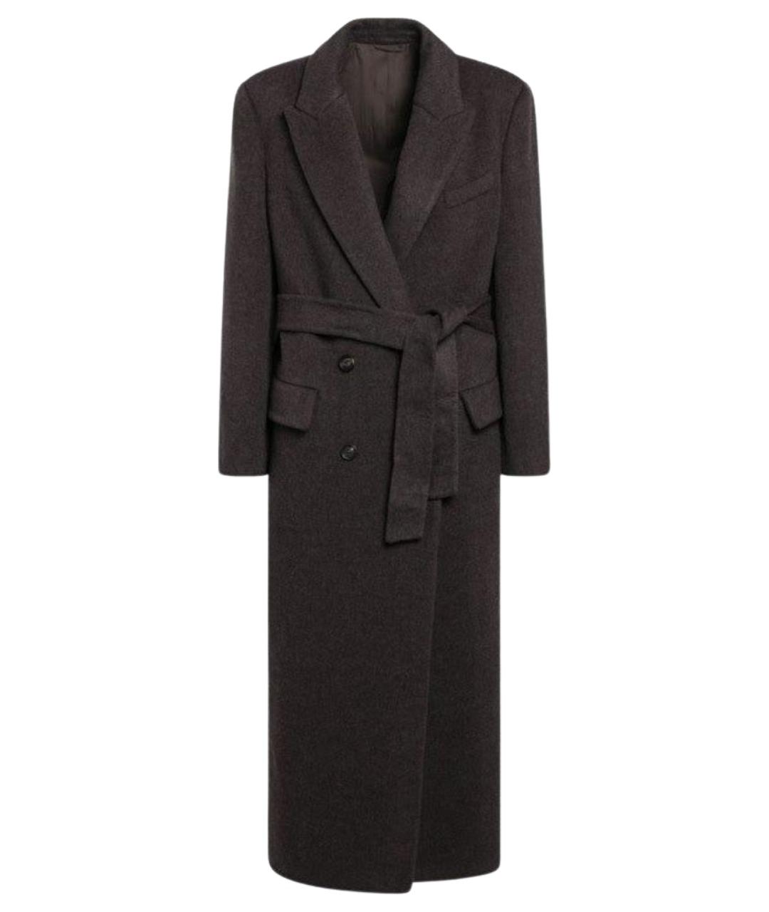 BRUNELLO CUCINELLI Коричневое шерстяное пальто, фото 1