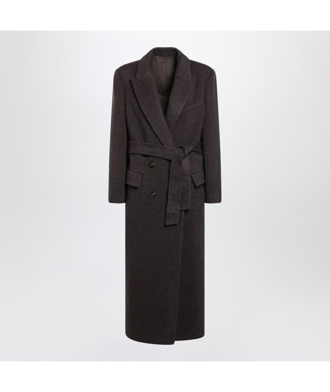 BRUNELLO CUCINELLI Коричневое шерстяное пальто, фото 3