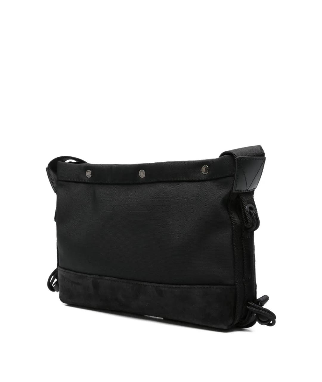 MONCLER Черная синтетическая сумка на плечо, фото 3