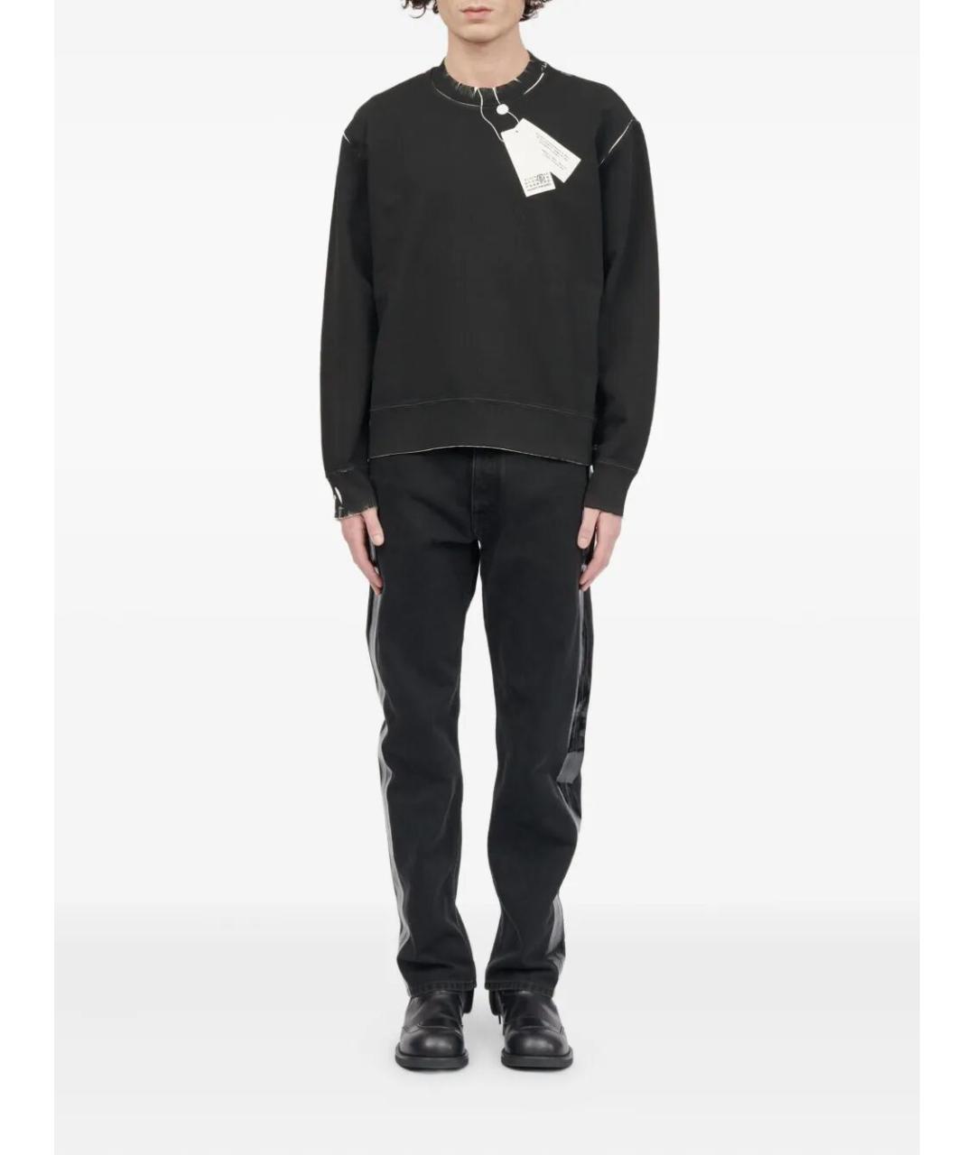 MM6 MAISON MARGIELA Черный хлопковый джемпер / свитер, фото 5
