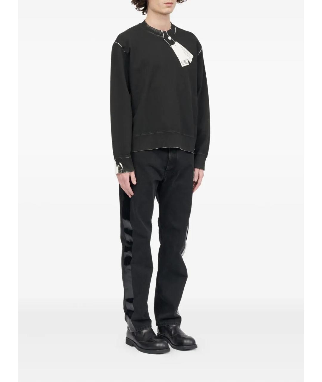 MM6 MAISON MARGIELA Черный хлопковый джемпер / свитер, фото 2