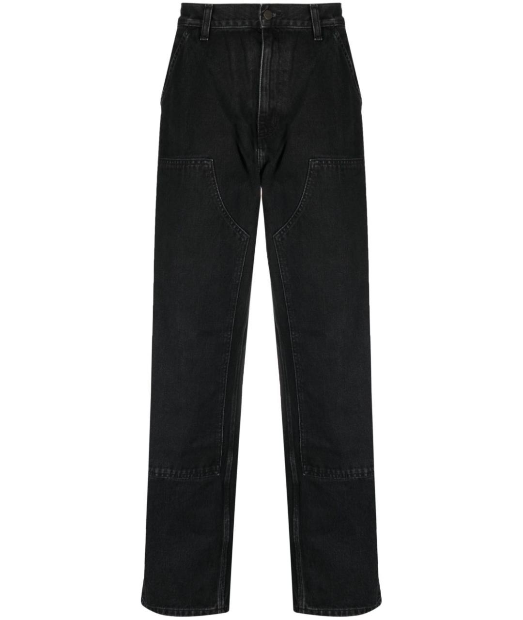 CARHARTT WIP Черные хлопковые прямые джинсы, фото 1