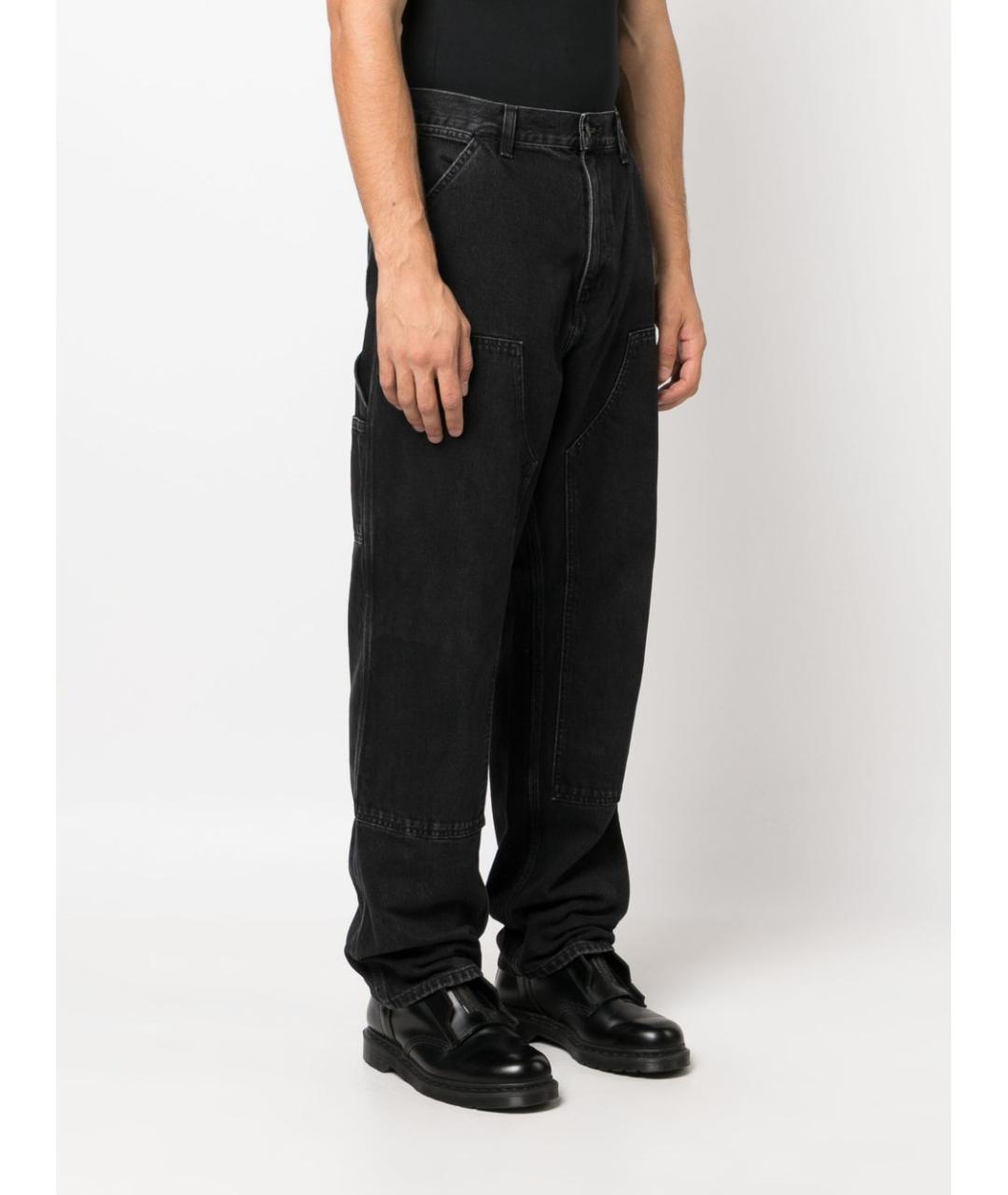 CARHARTT WIP Черные хлопковые прямые джинсы, фото 2