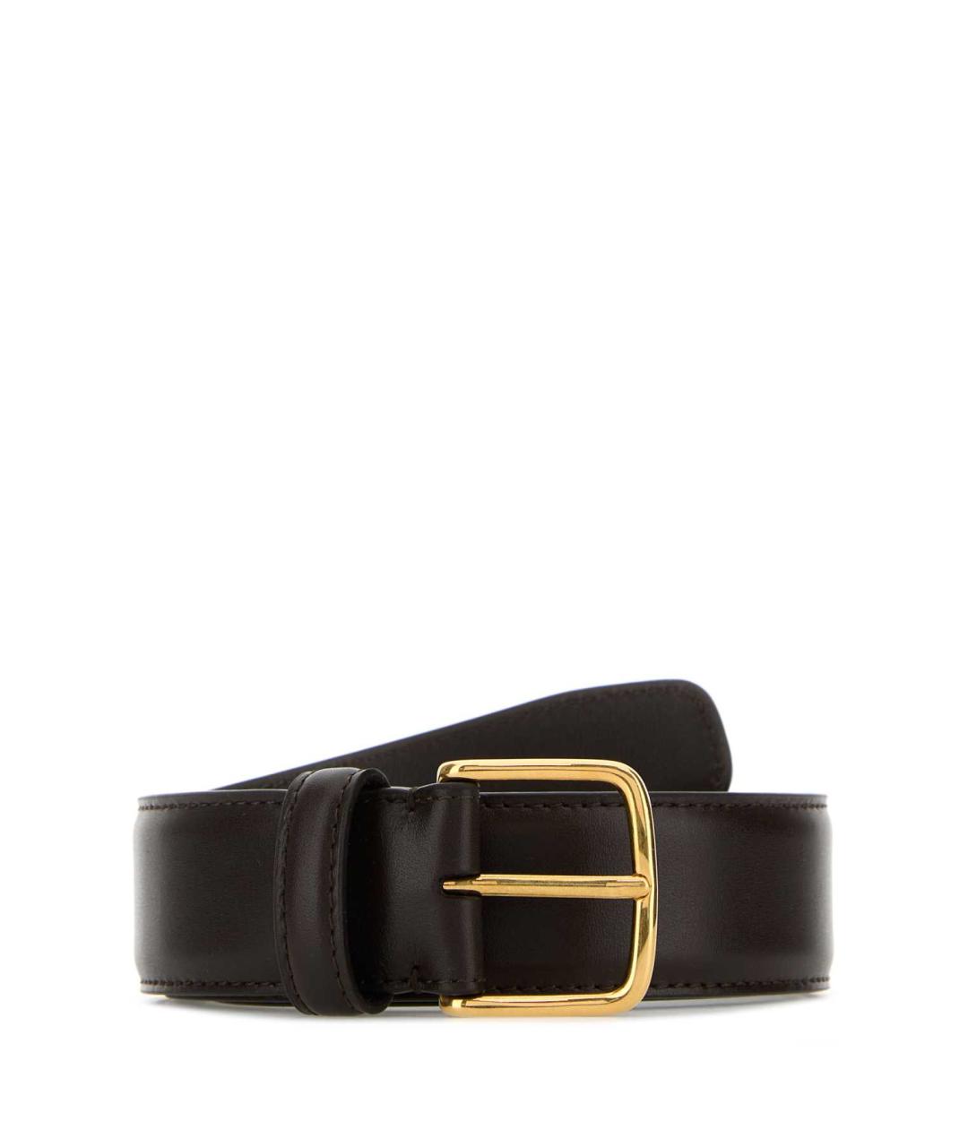 THE ROW Коричневый кожаный ремень, фото 1