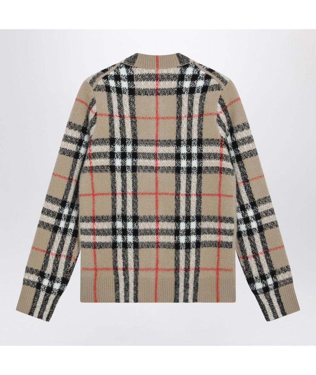 BURBERRY Бежевый кашемировый кардиган, фото 2