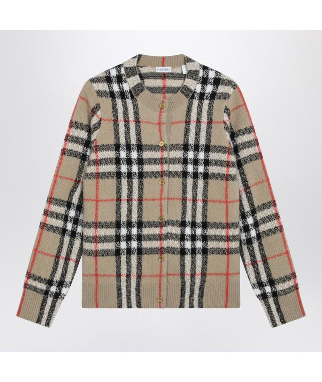 BURBERRY Бежевый кашемировый кардиган, фото 3