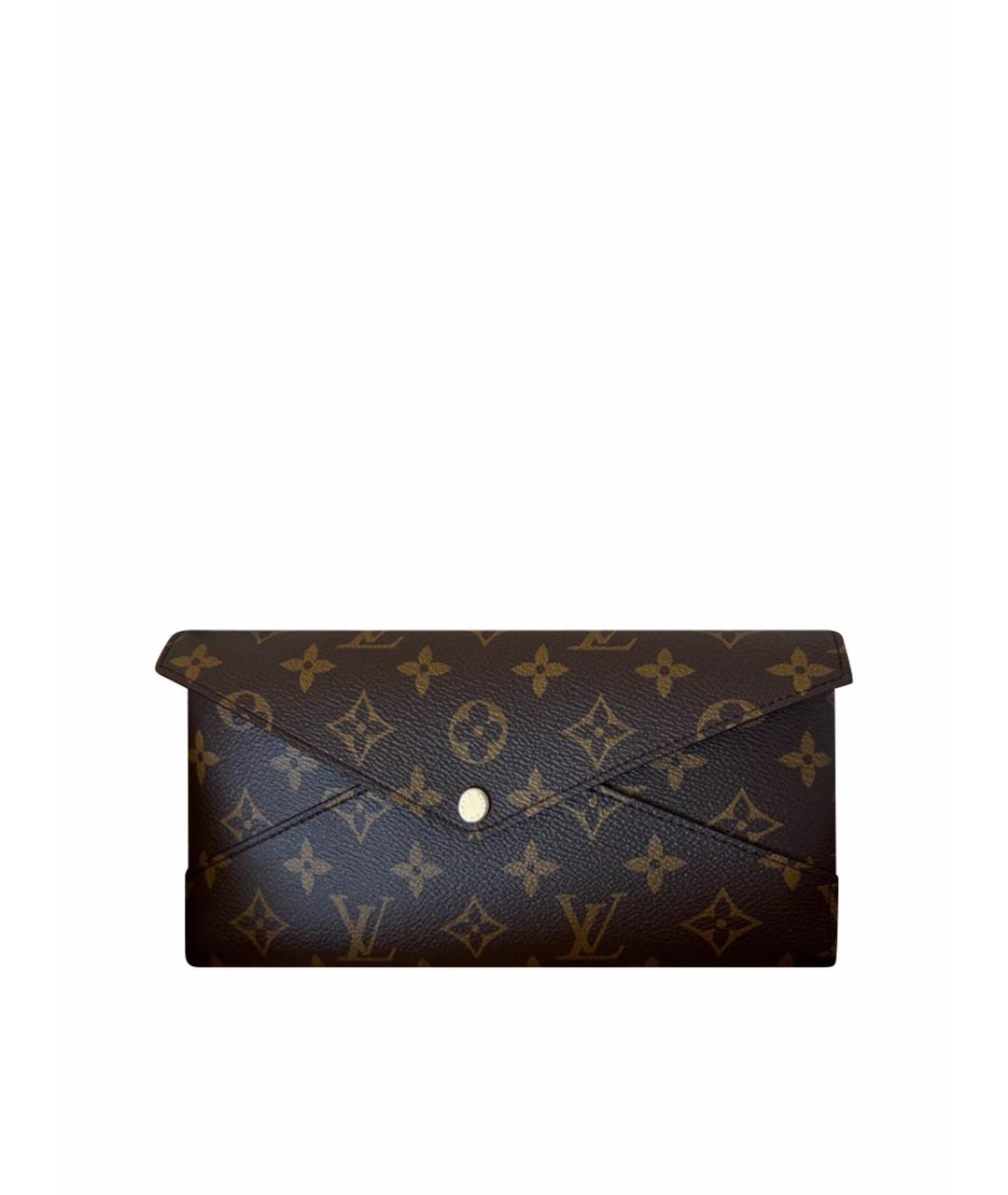 LOUIS VUITTON Коричневый кошелек, фото 1