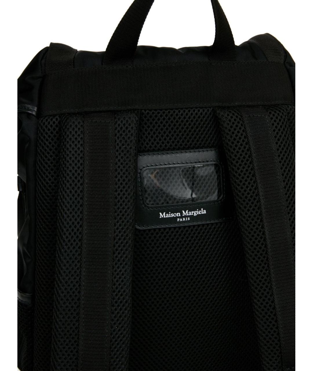 MAISON MARGIELA Черный синтетический рюкзак, фото 3