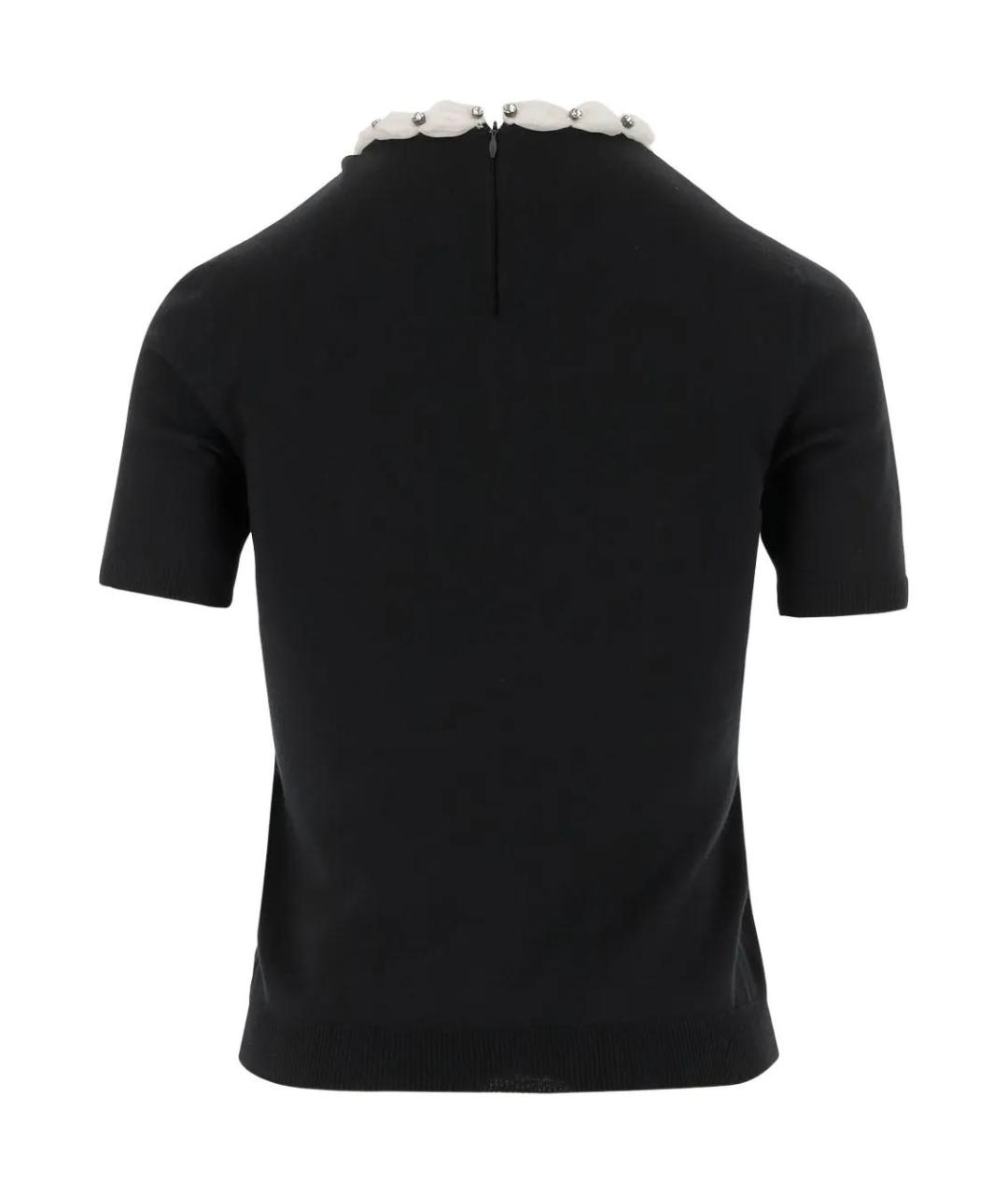 VALENTINO Черный полиэстеровый джемпер / свитер, фото 3