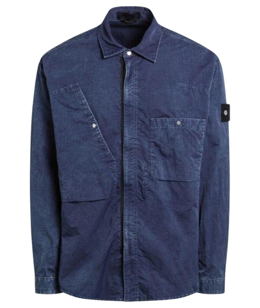 STONE ISLAND Синяя кэжуал рубашка, фото 1
