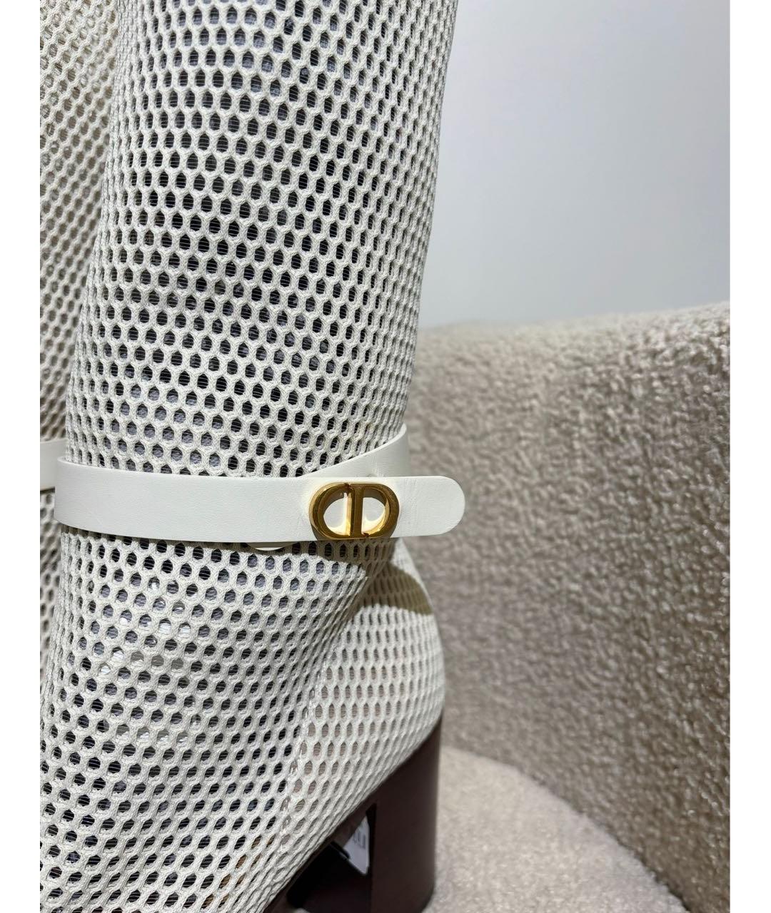 CHRISTIAN DIOR Бежевые сапоги, фото 7