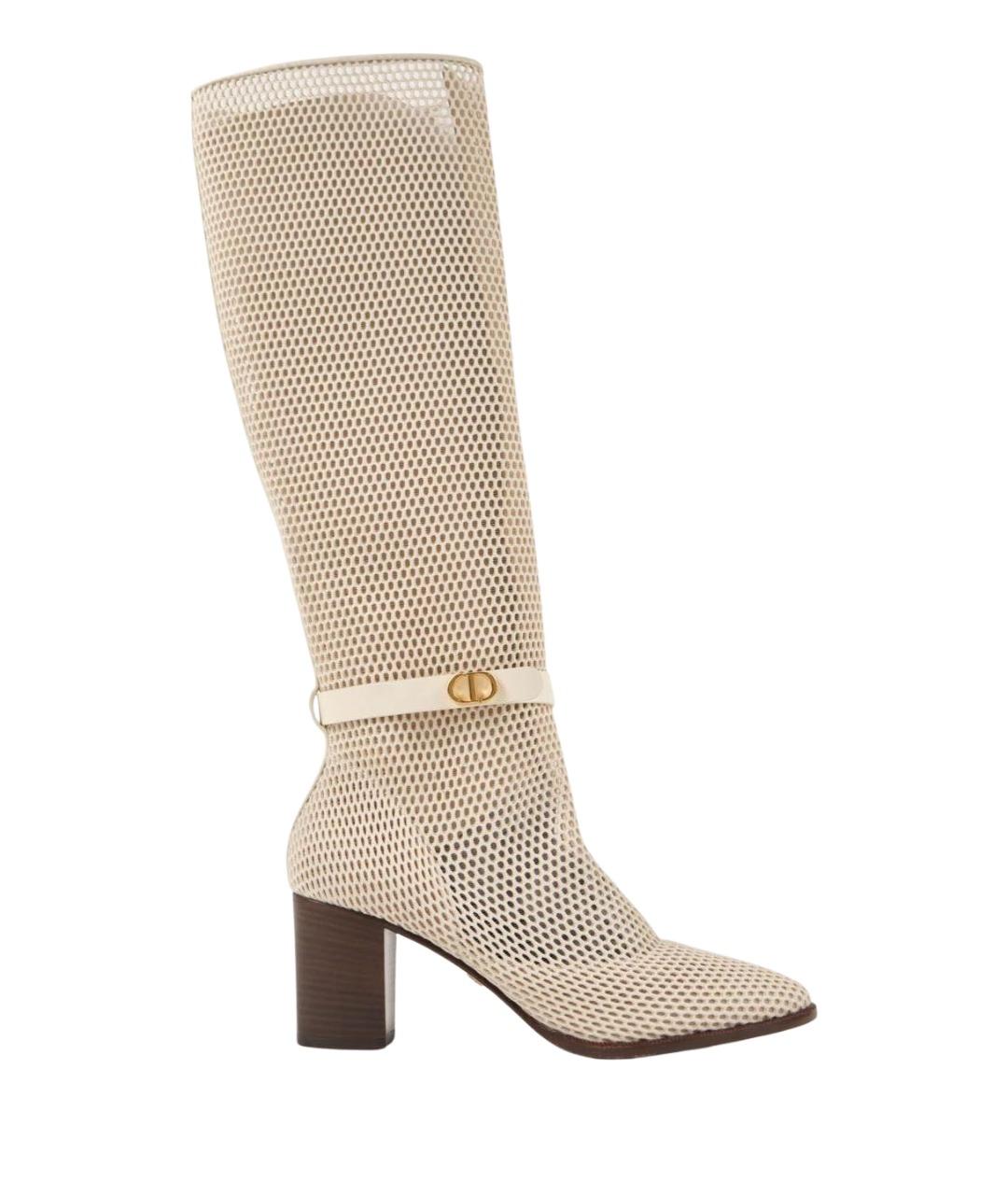 CHRISTIAN DIOR Бежевые сапоги, фото 1