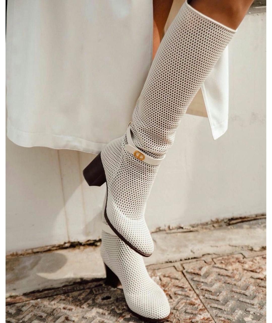 CHRISTIAN DIOR Бежевые сапоги, фото 5