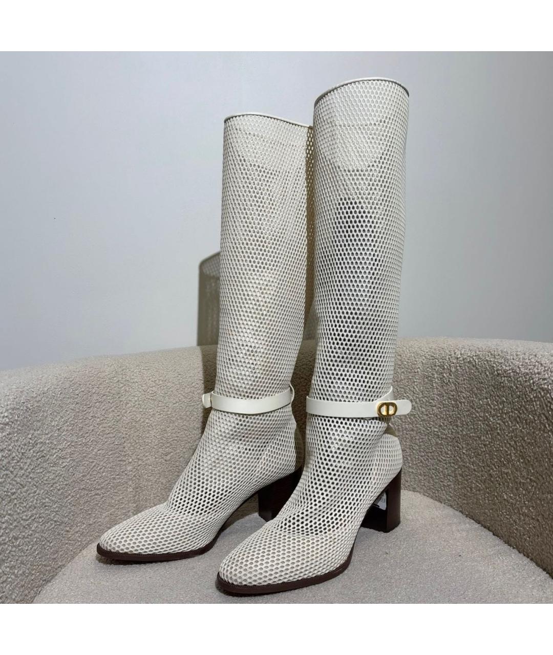 CHRISTIAN DIOR Бежевые сапоги, фото 2