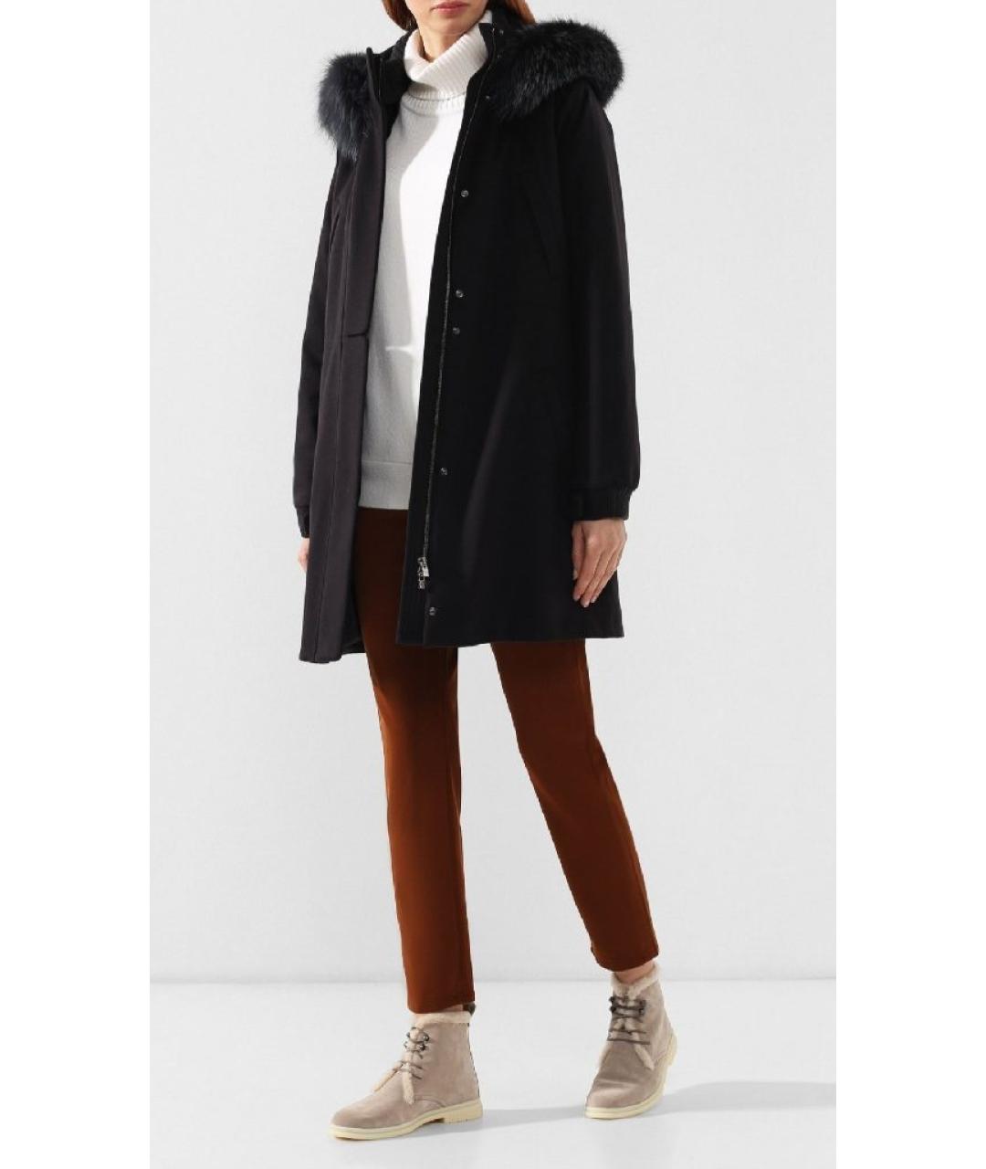 LORO PIANA Бежевые замшевые ботинки, фото 8