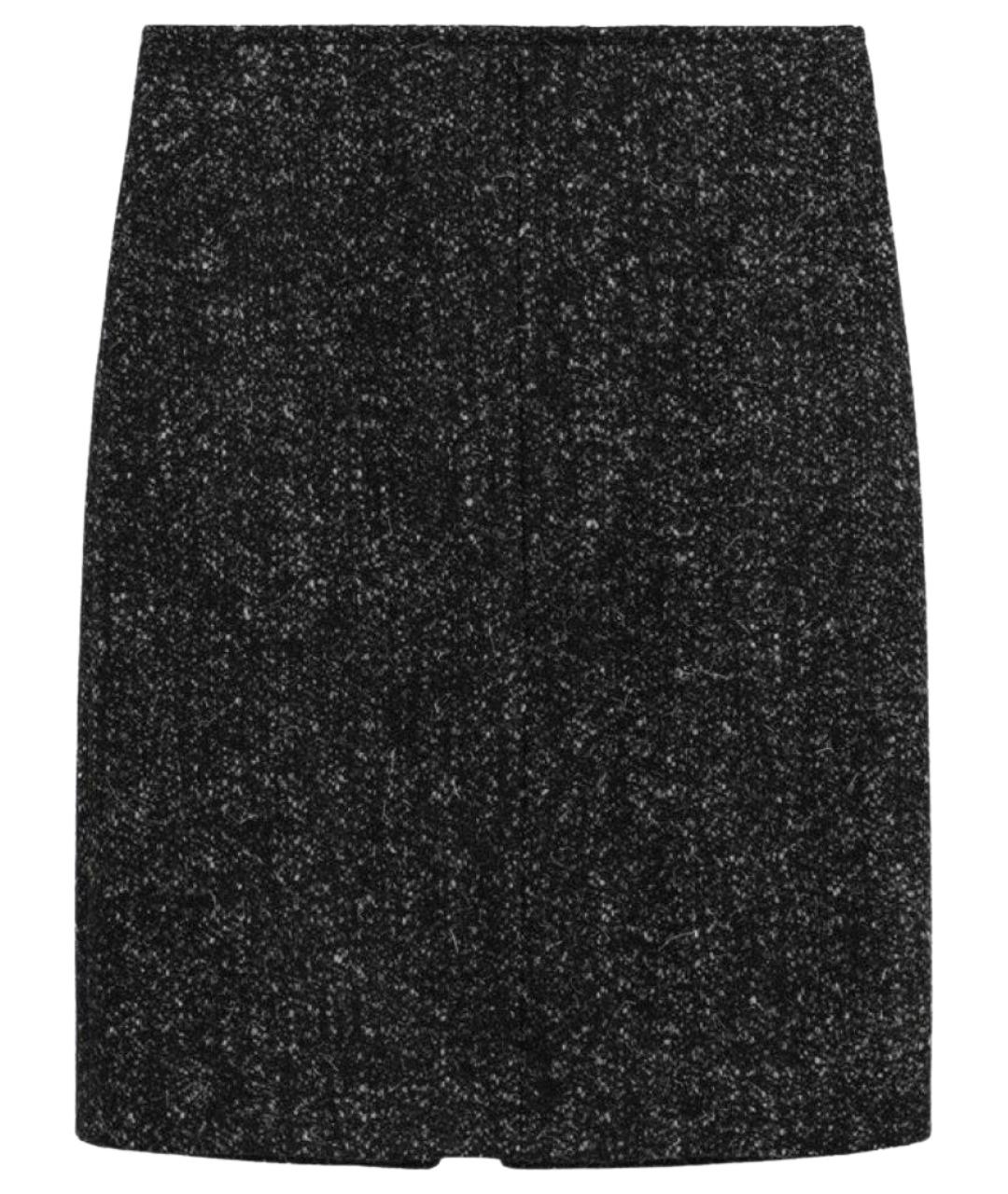 THE ROW Черная шерстяная юбка мини, фото 1