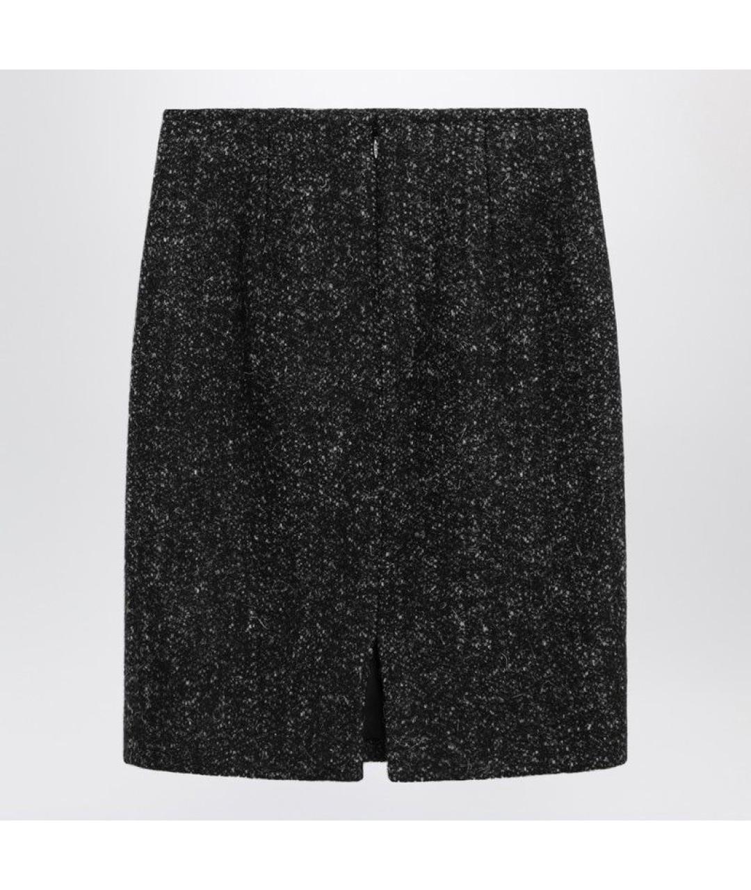 THE ROW Черная шерстяная юбка мини, фото 2