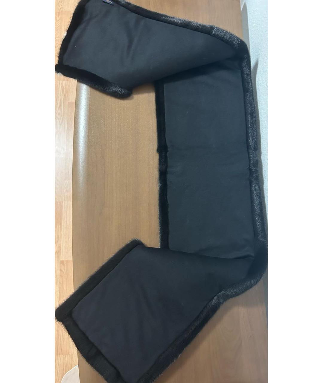 LOUIS VUITTON Черный шарф, фото 6