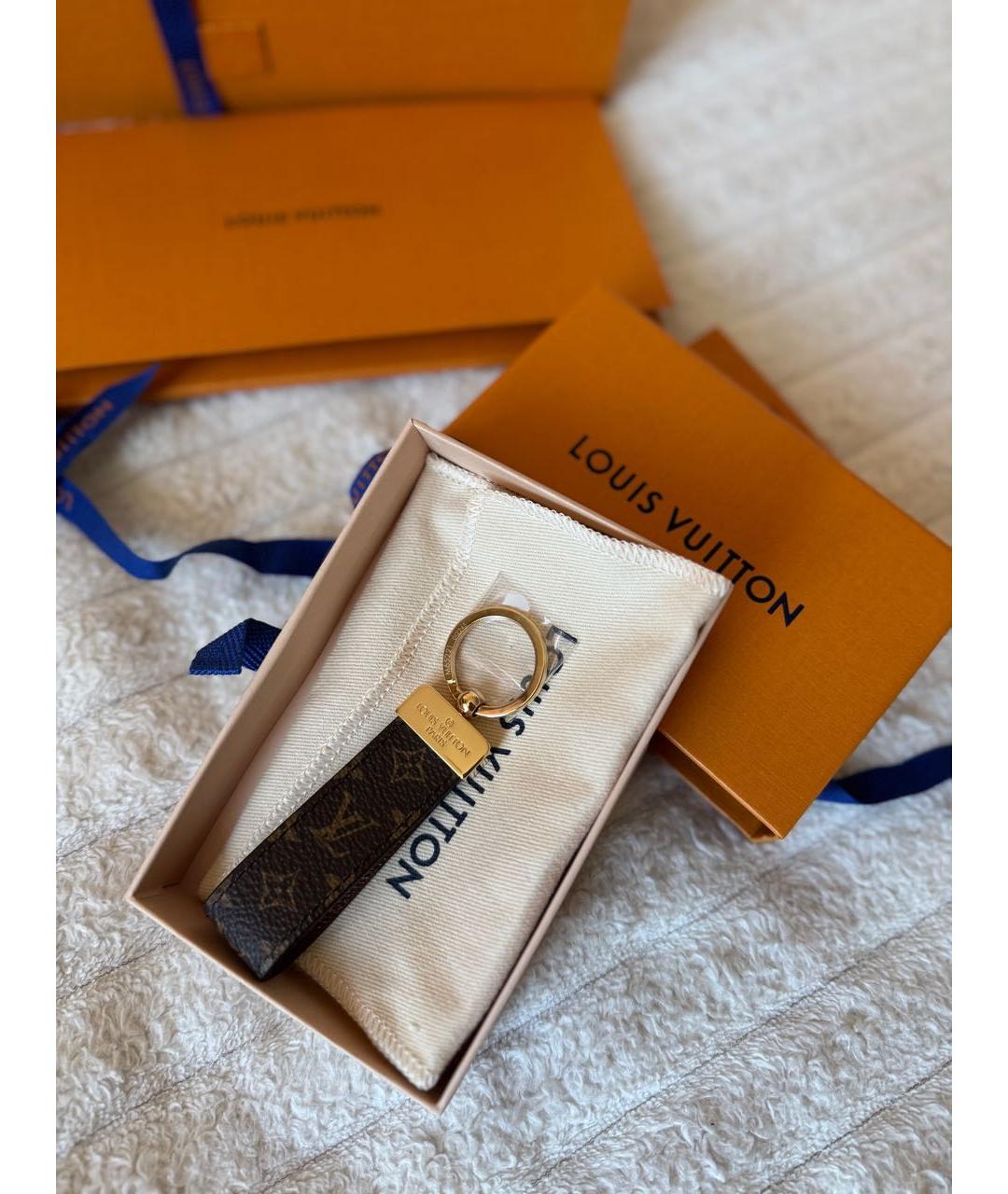 LOUIS VUITTON Коричневая ключница, фото 3