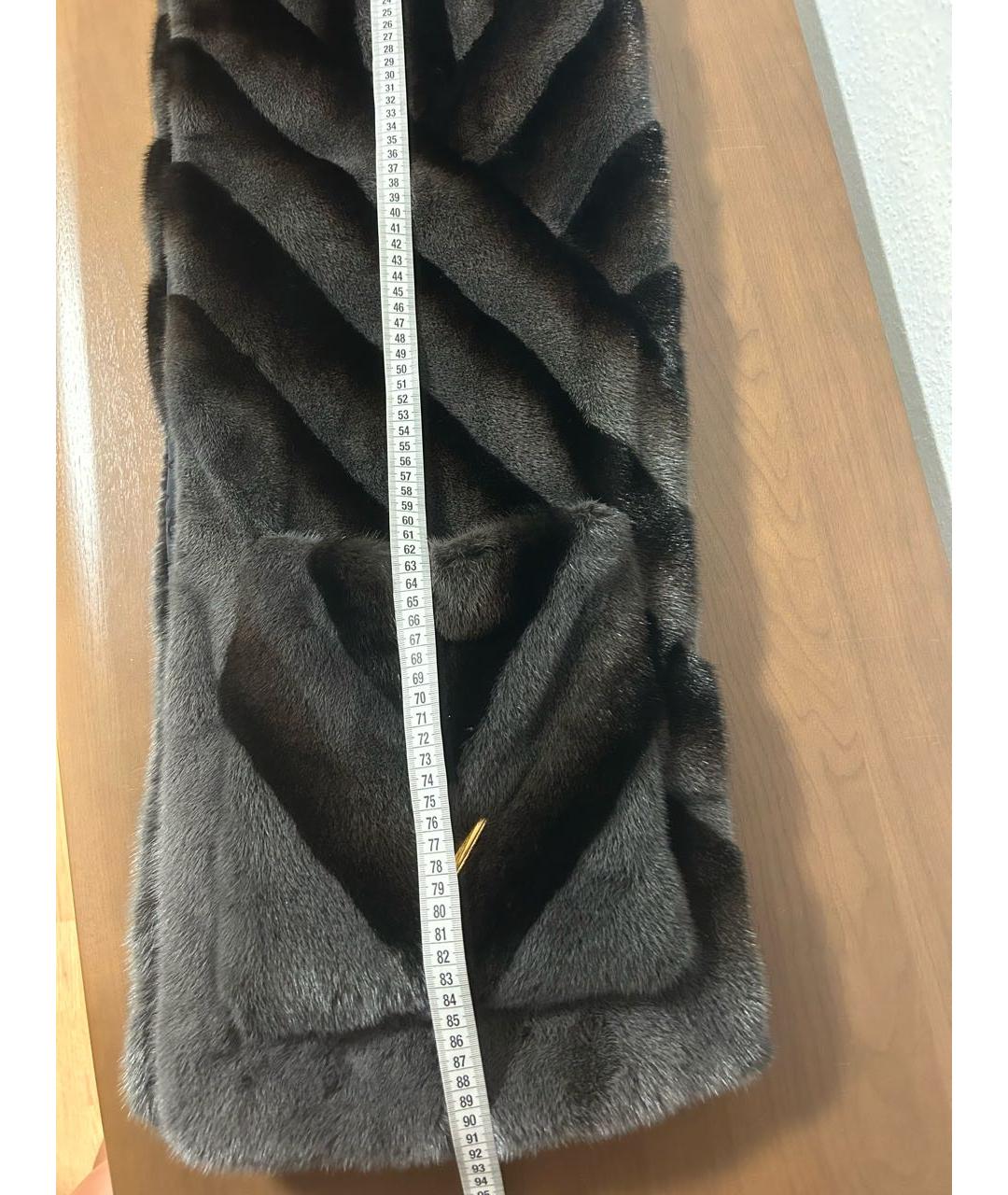 LOUIS VUITTON Антрацитовый шарф, фото 8