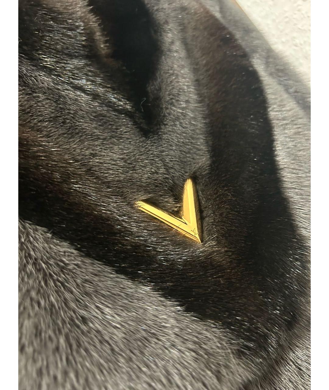 LOUIS VUITTON Антрацитовый шарф, фото 2