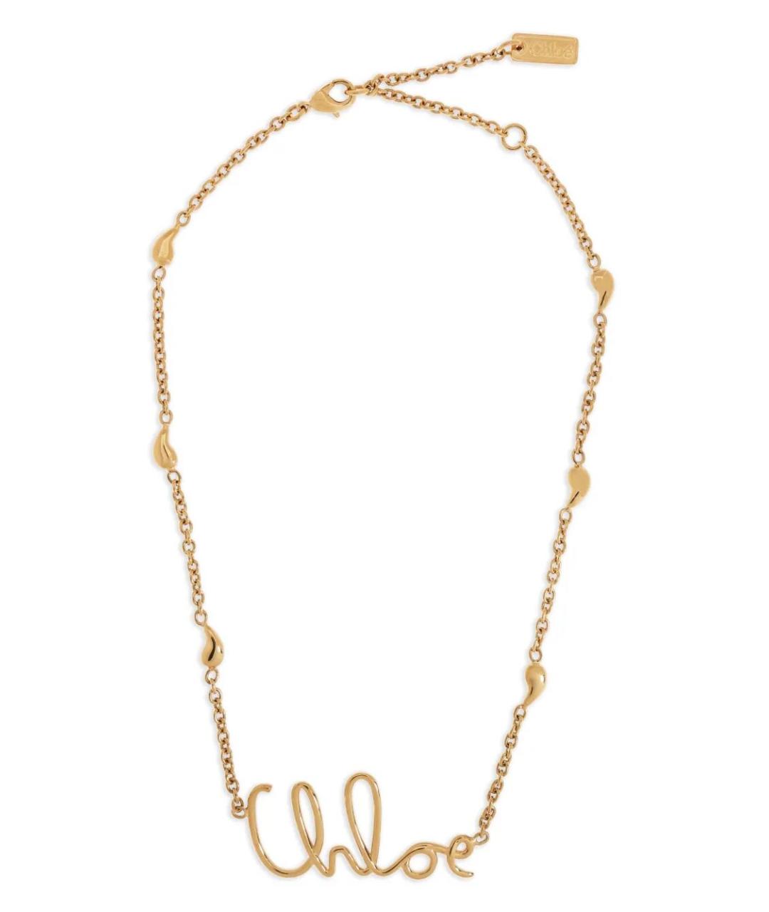 CHLOE Золотая металлическая цепочка, фото 1