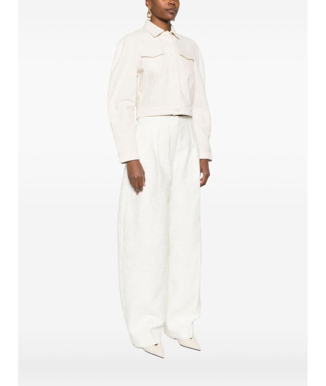 JACQUEMUS Белая хлопковая куртка, фото 2