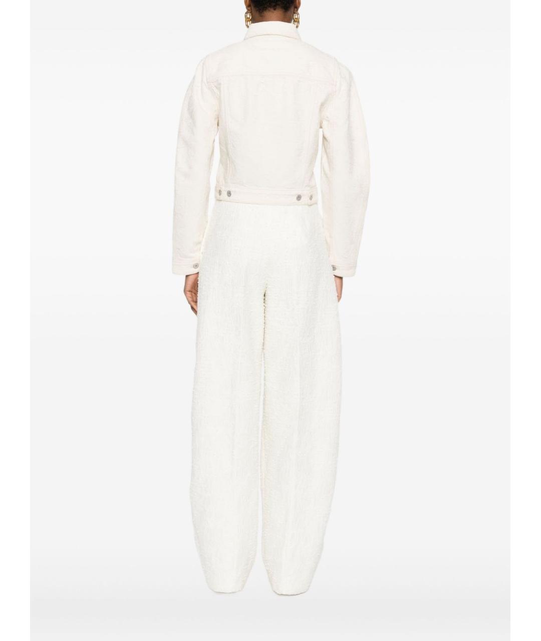 JACQUEMUS Белая хлопковая куртка, фото 5