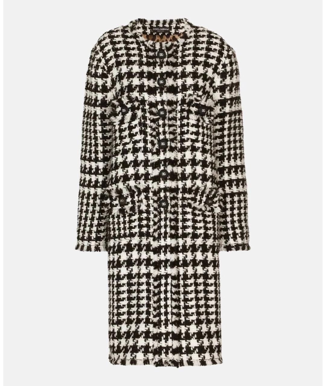 DOLCE&GABBANA Черное шерстяное пальто, фото 9