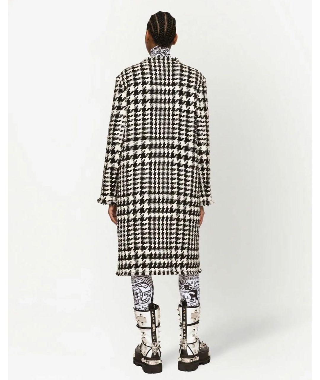 DOLCE&GABBANA Черное шерстяное пальто, фото 7