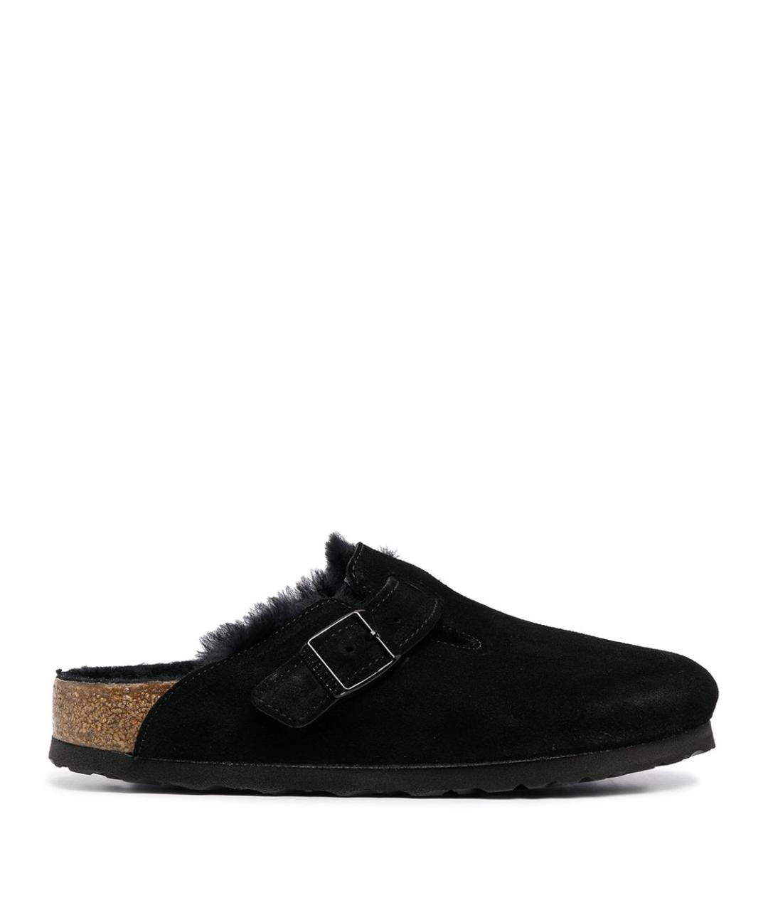 BIRKENSTOCK Черные замшевые сандалии, фото 1
