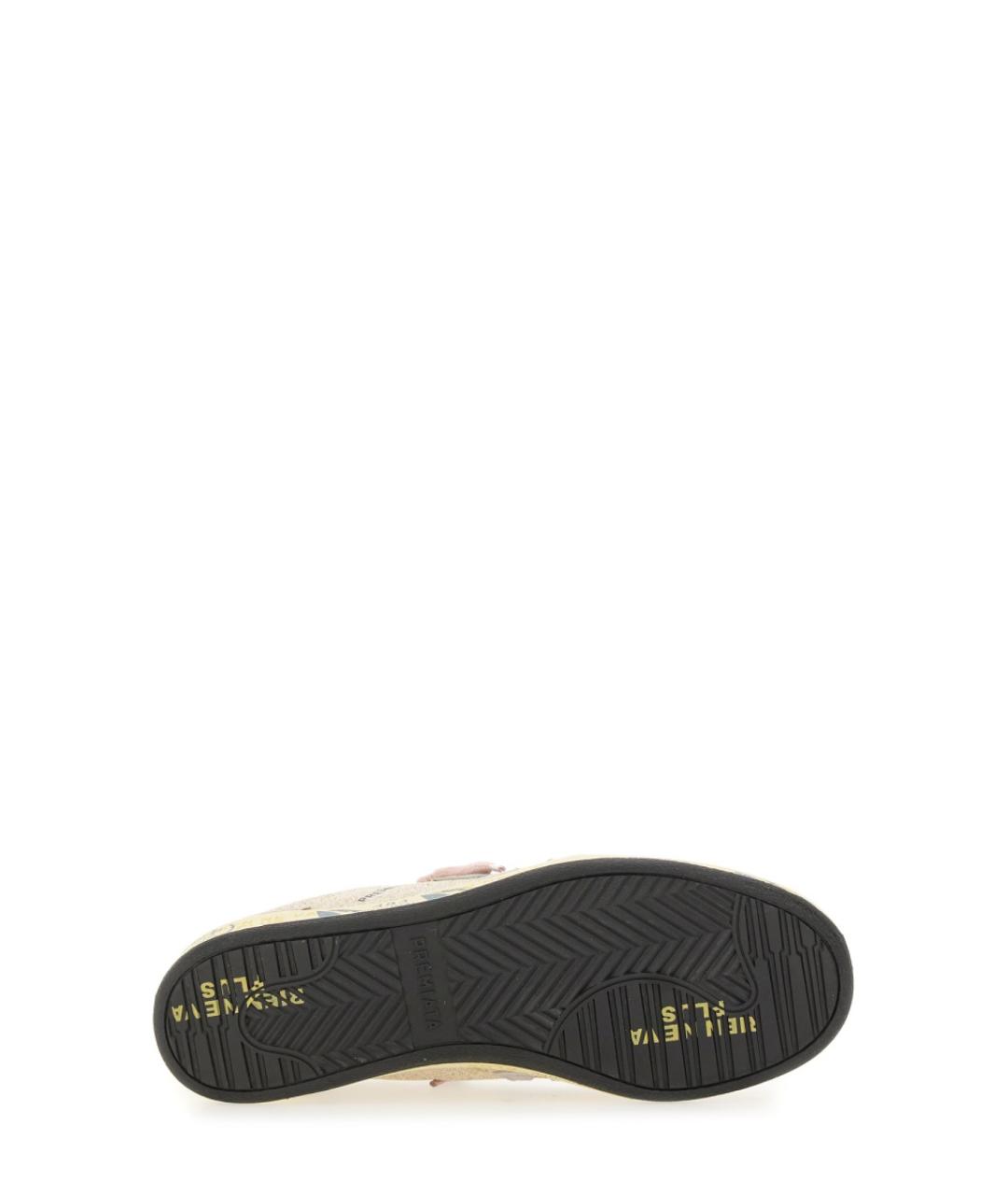 PREMIATA Бежевые кожаные кроссовки, фото 5