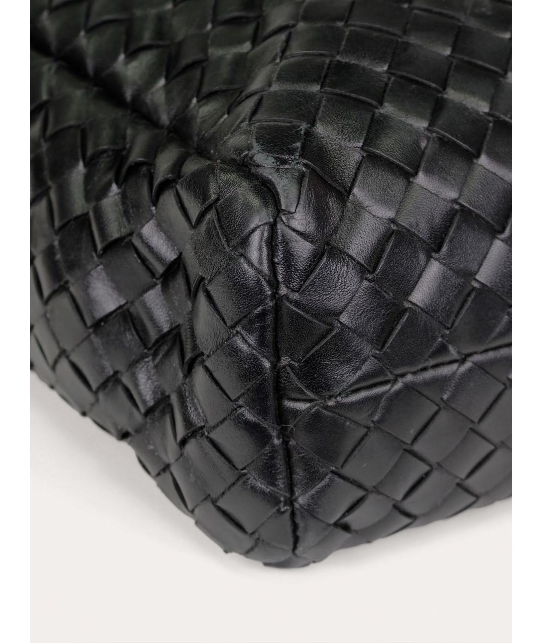 BOTTEGA VENETA Черный кожаный портфель, фото 7