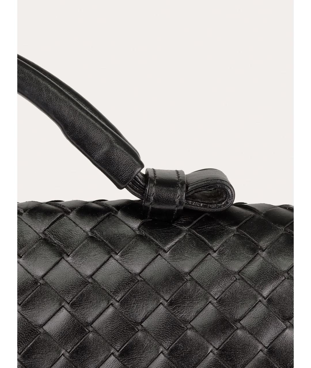 BOTTEGA VENETA Черный кожаный портфель, фото 4