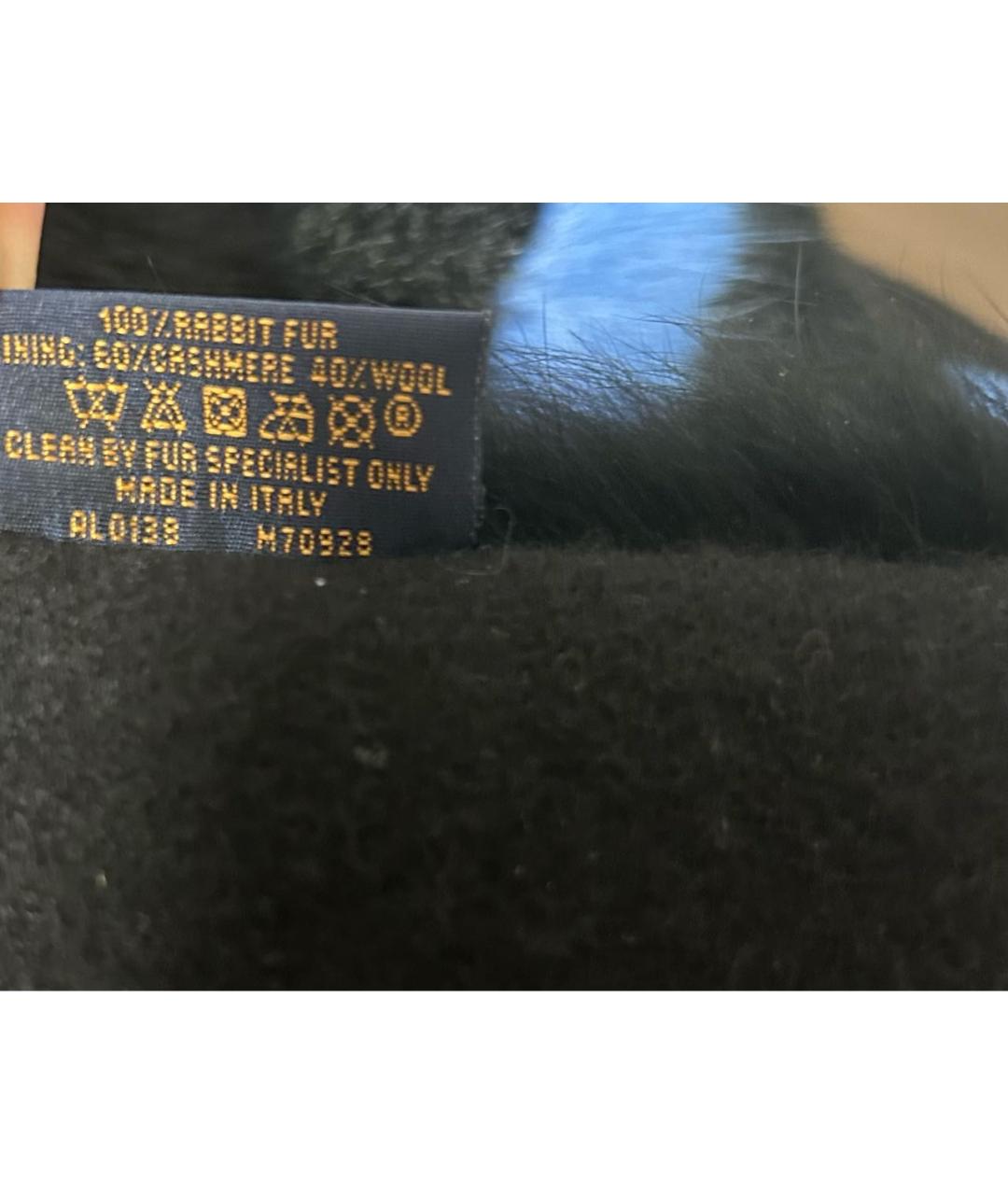 LOUIS VUITTON Черный шарф, фото 4